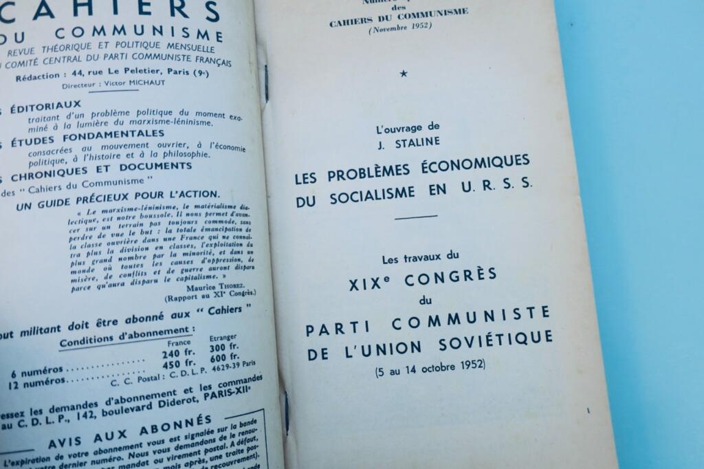 19th Communist Party Congress: Soviet Economic Socialism