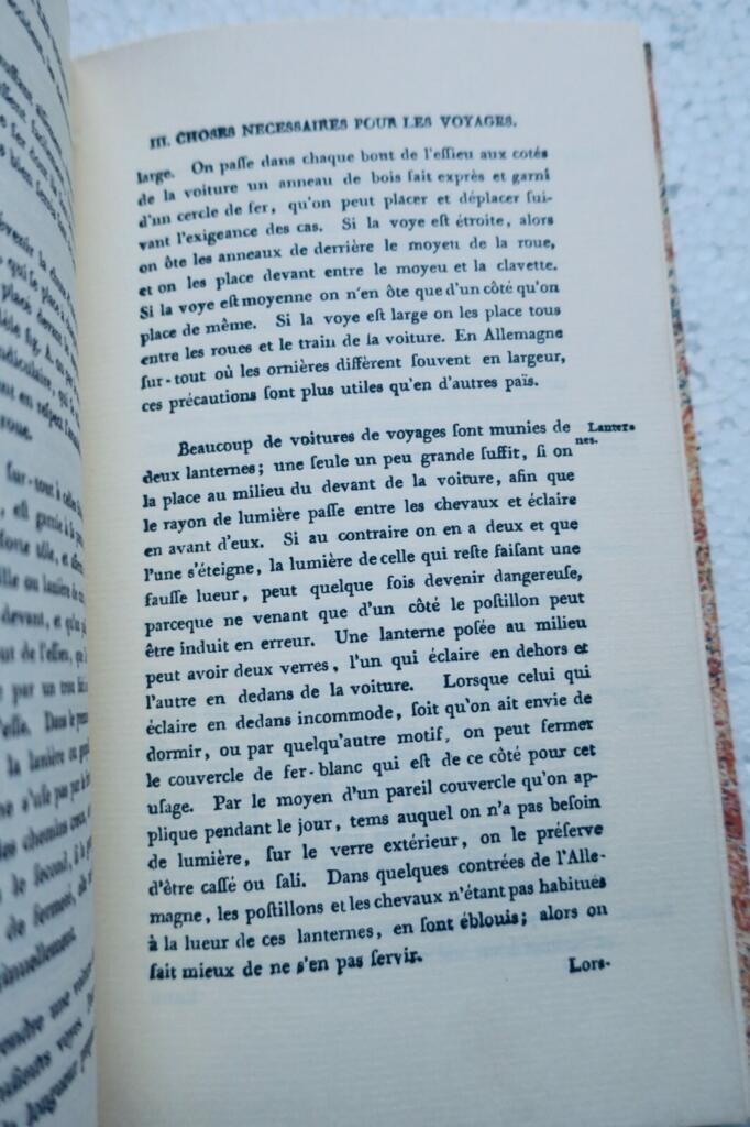 Historical travel advice from the 18th century