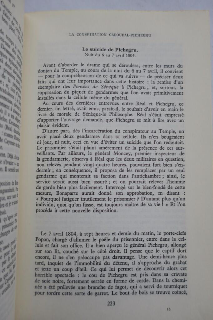CONSPIRATEURS AU TEMPS DE NAPOLEON 1Er