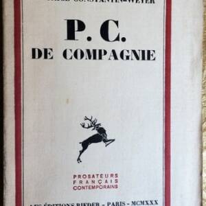 Constantin-Weyer Maurice P.C. de compagnie EO 1930