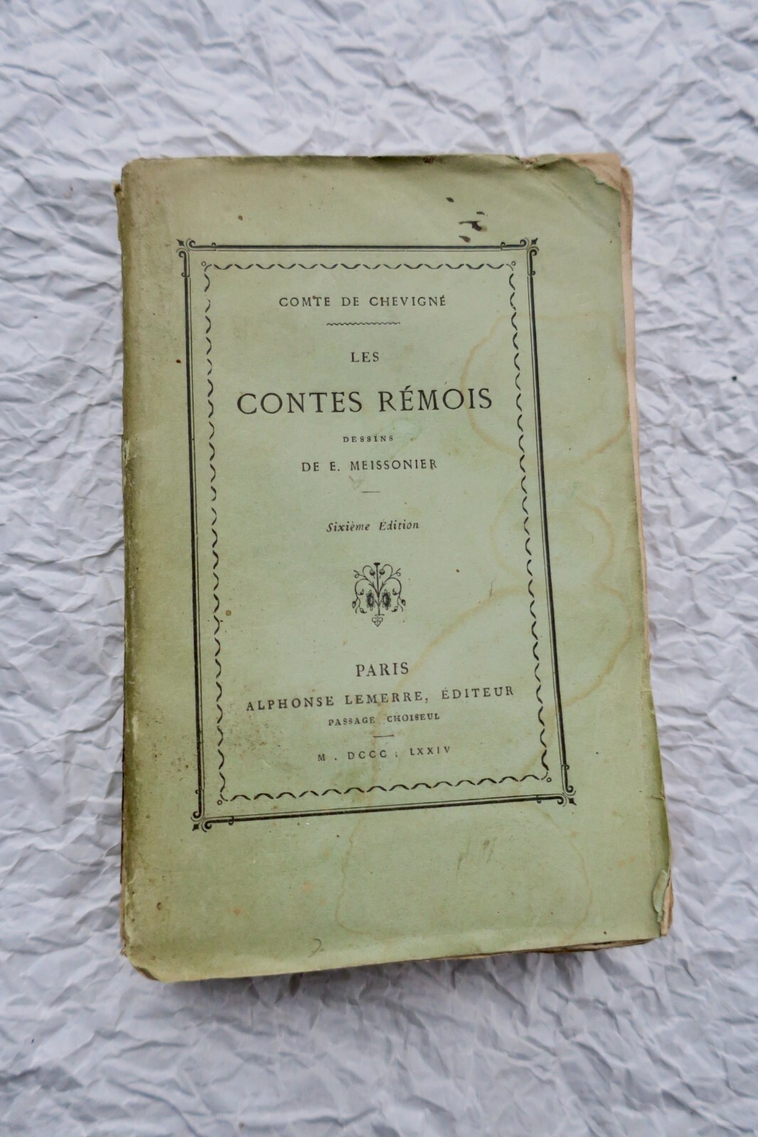 雷莫瓦的回忆<span class="lla-card-orig-wrap"><span class="lla-card-orig">❦ CONTES REMOIS dessins de E. Meissonier 1874</span></span> - La Librairie Antique