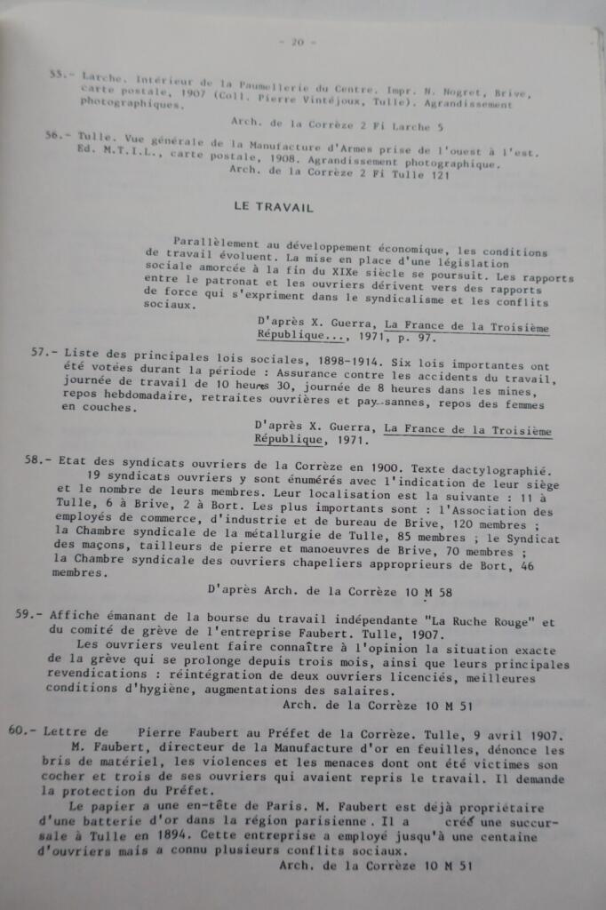 Corrèze à la belle époque 1900-1914