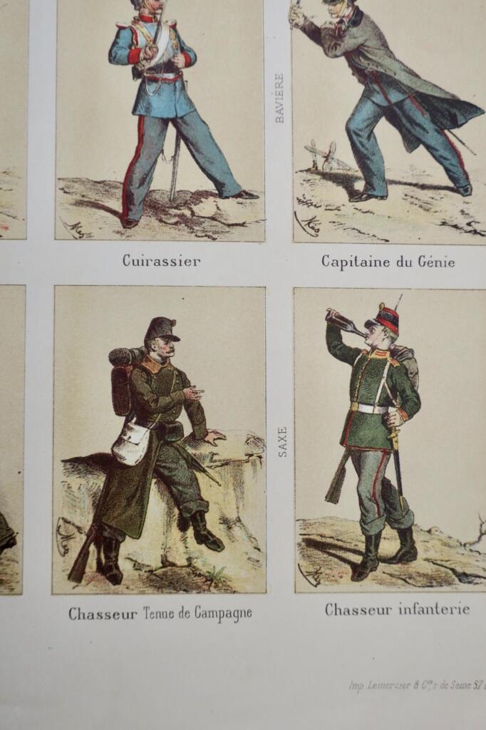 Illustrationen deutscher Armeeuniformen