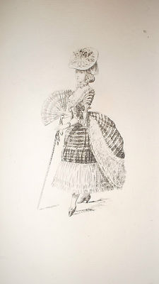 18世纪服饰插图<span class="lla-card-orig-wrap"><span class="lla-card-orig">❦ Costumes du XVIII e siècle tirés des près saint Gervais 1874 * 20 eaux fortes</span></span> - La Librairie Antique