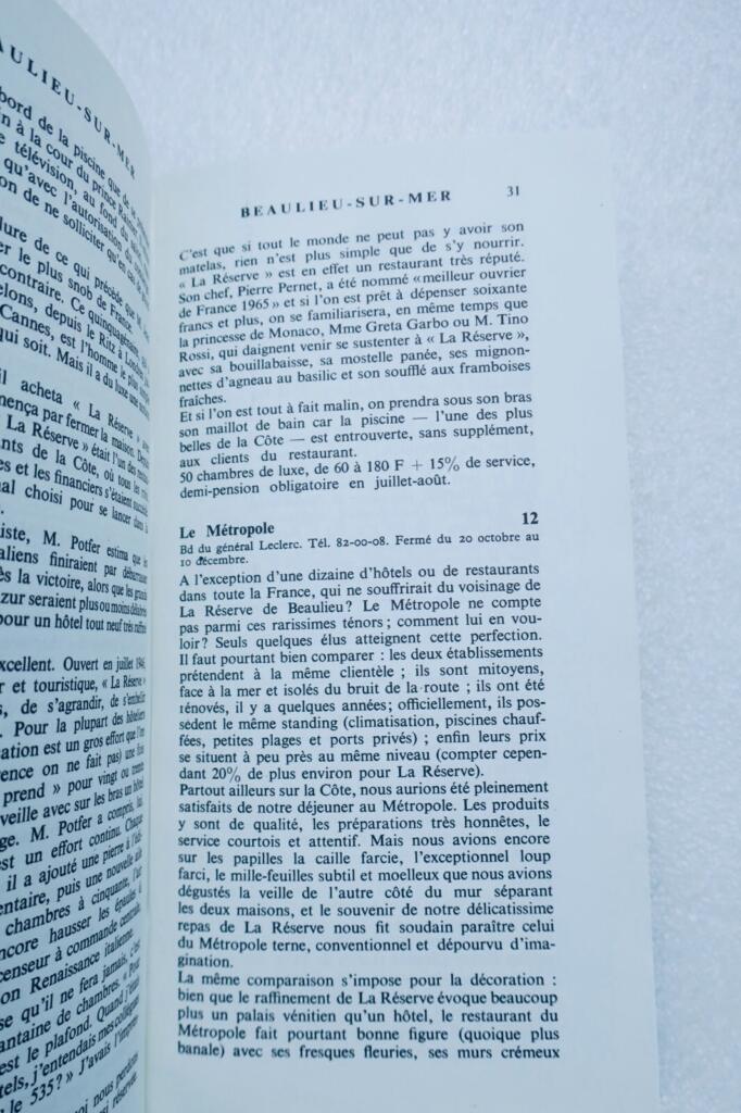 COTE D&rsquo;AZUR GAULT ET CHRISTIAN MILLAU. GUIDE JULLIARD DE LA COTE D&rsquo;AZUR