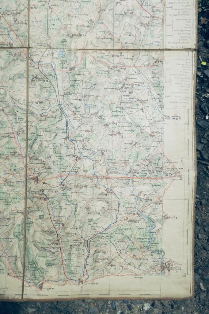 Karte der Côte d'Or Region
