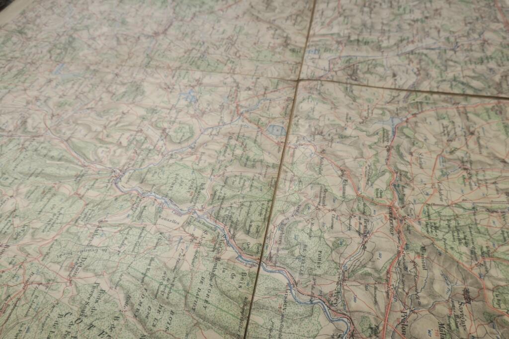 Karte der Côte d'Or Region