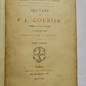 Courier Librairie des Bibliophiles 1876