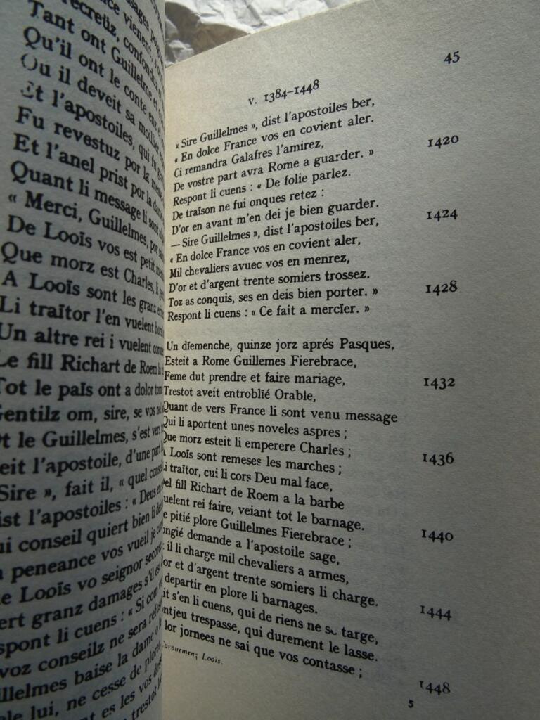 COURONNEMENT DE LOUIS – CHANSON DE GESTE DU XII EME SIECLE