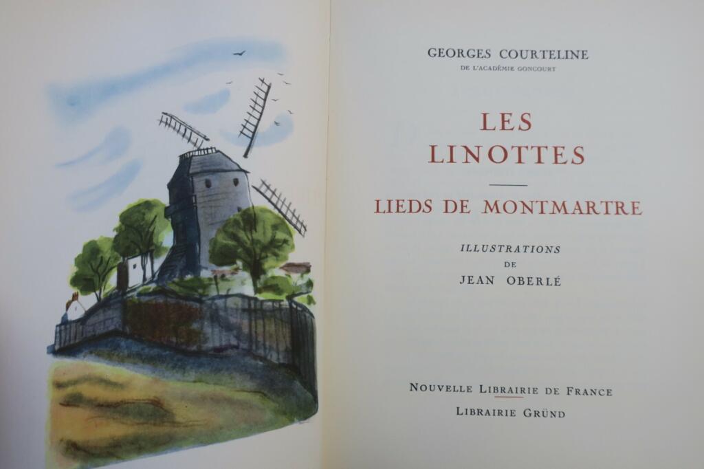 COURTELINE LES LINOTTES – LIEDS DE MONTMARTRE ill-Oberlé