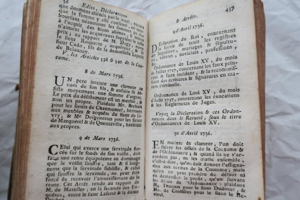 Normandy customs, edicts and judicial decisions
