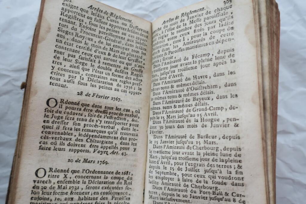 Normandy customs, edicts and judicial decisions