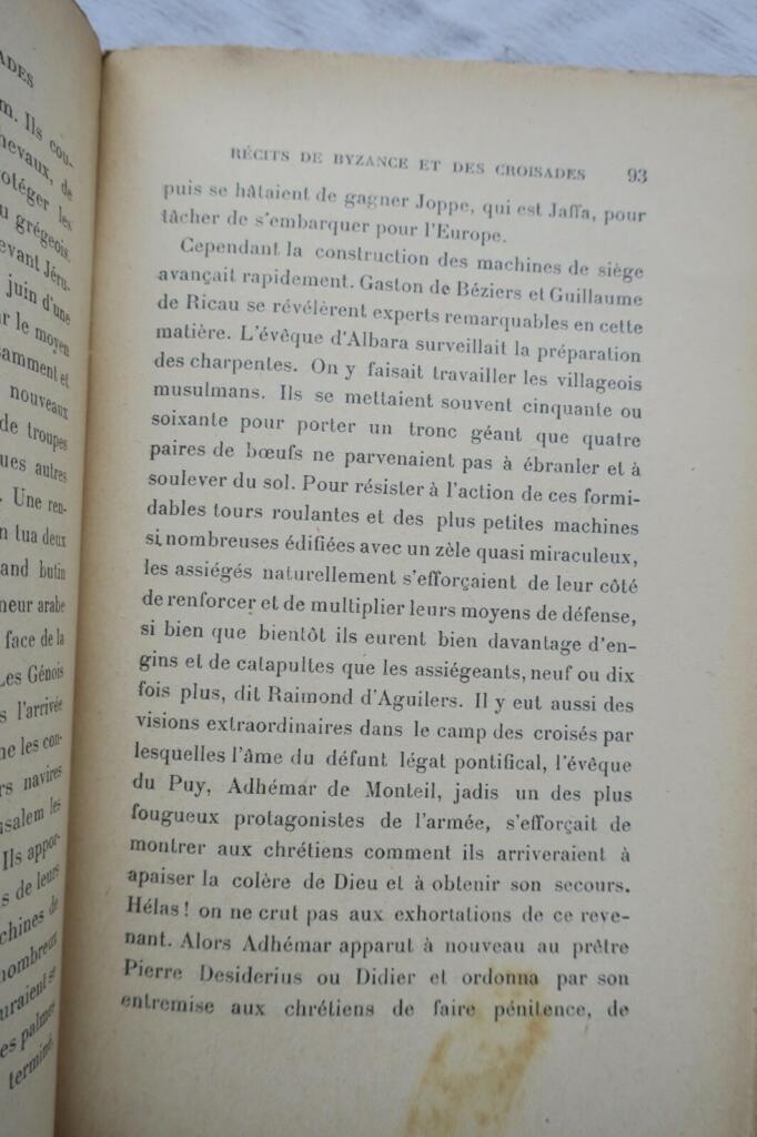Croisade SCHLUMBERGER Récits de Byzance et des croisades 1917