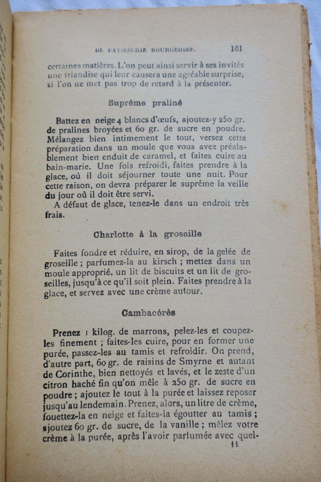 CUISINE 1000 meilleures recettes de pâtisserie bourgeoise - La Librairie Antique