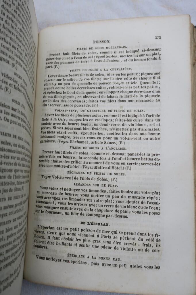 Classic French culinary guide with wine service