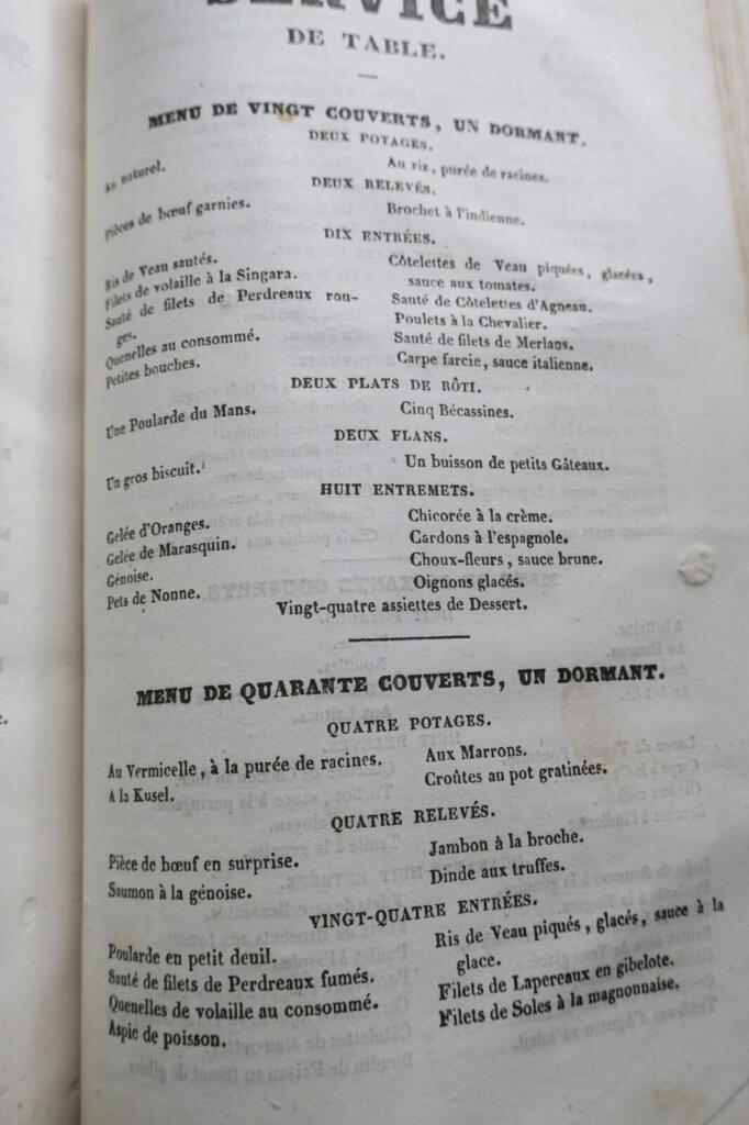 Cuisine Le CUISINIER ROYAL par Viart 1842