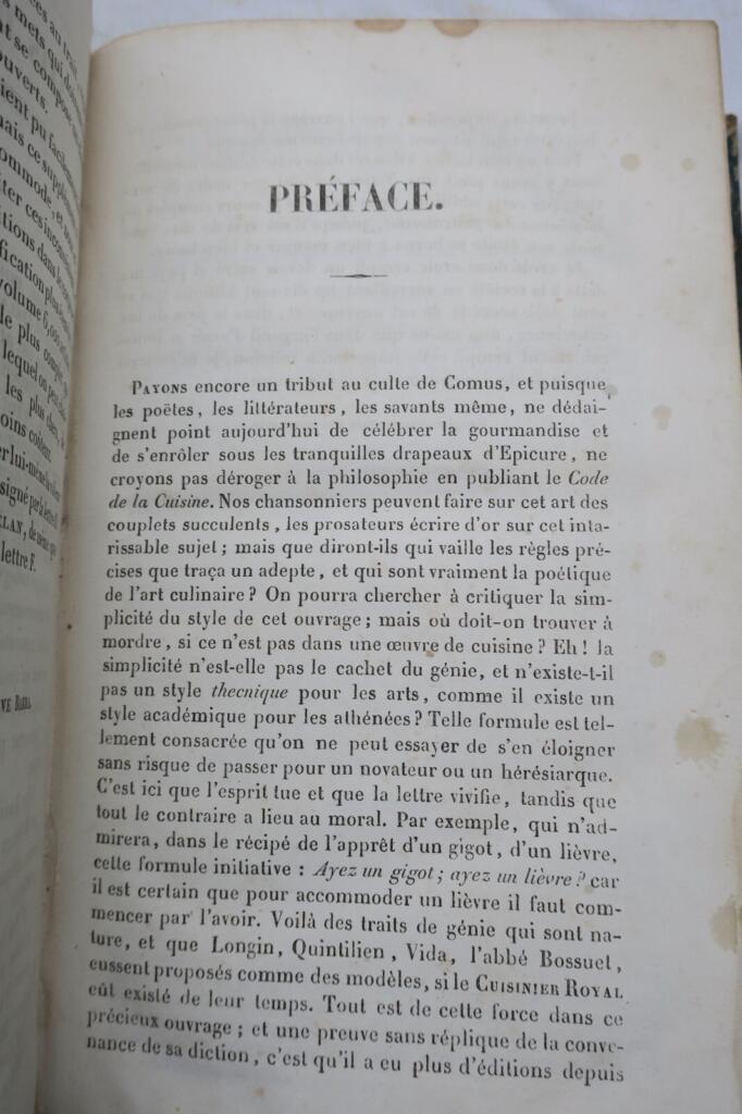 Classic French culinary guide with wine service