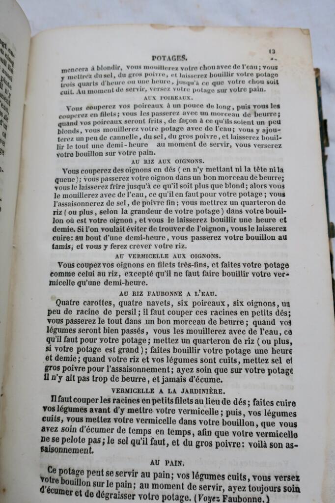 Classic French culinary guide with wine service