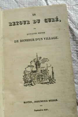 Scenes from a priest's return<span class="lla-card-orig-wrap"><span class="lla-card-orig">❦ Curé le retour du curé, Monsieur Liardin des Ormes 1837</span></span> - La Librairie Antique