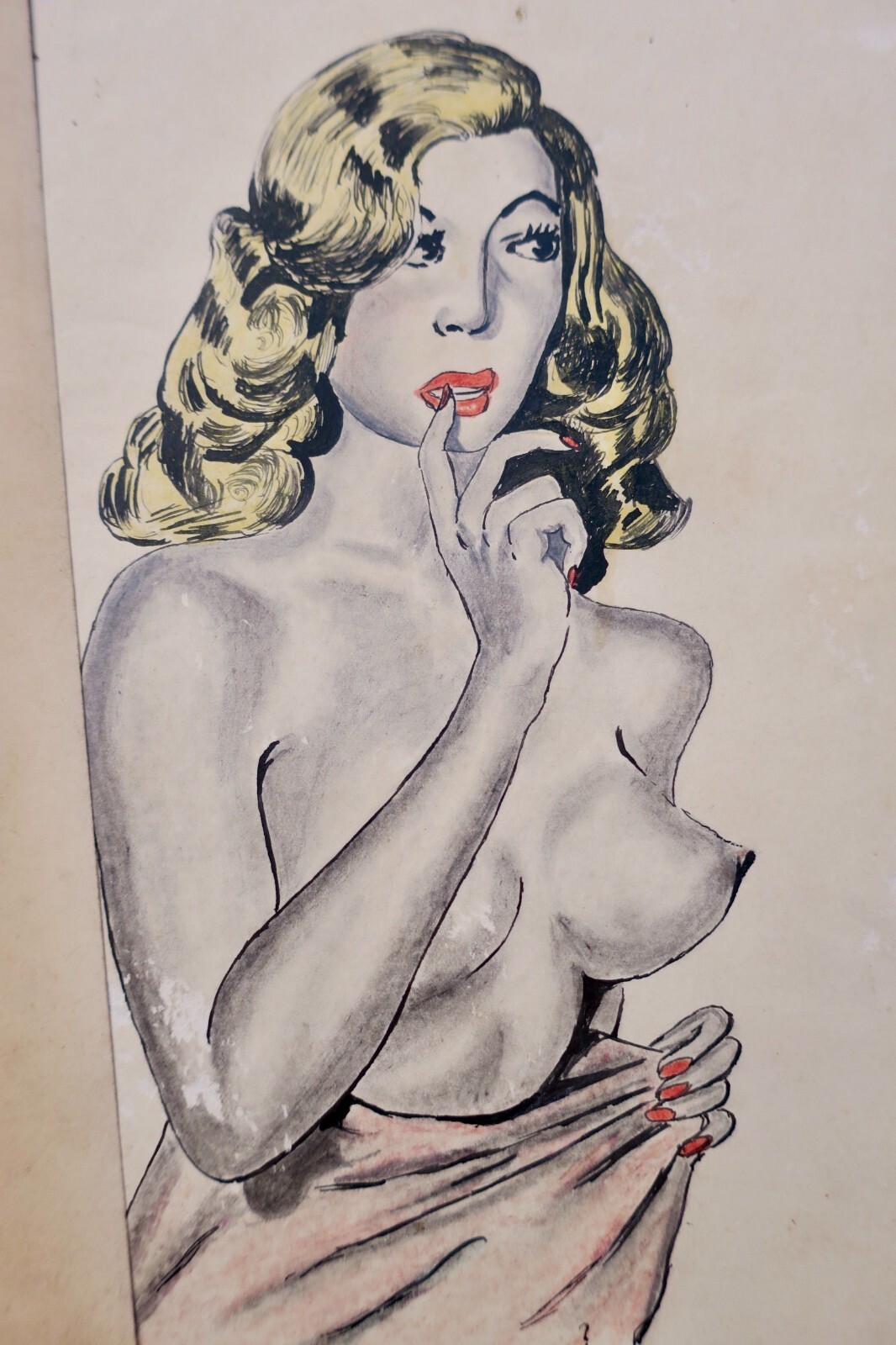 Original signed pin-up drawings from 1948 - Image 4