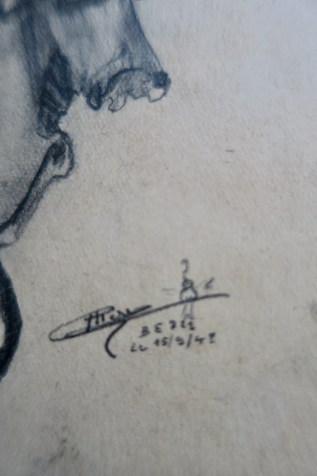 Original signed pin-up drawings from 1948 - Image 8