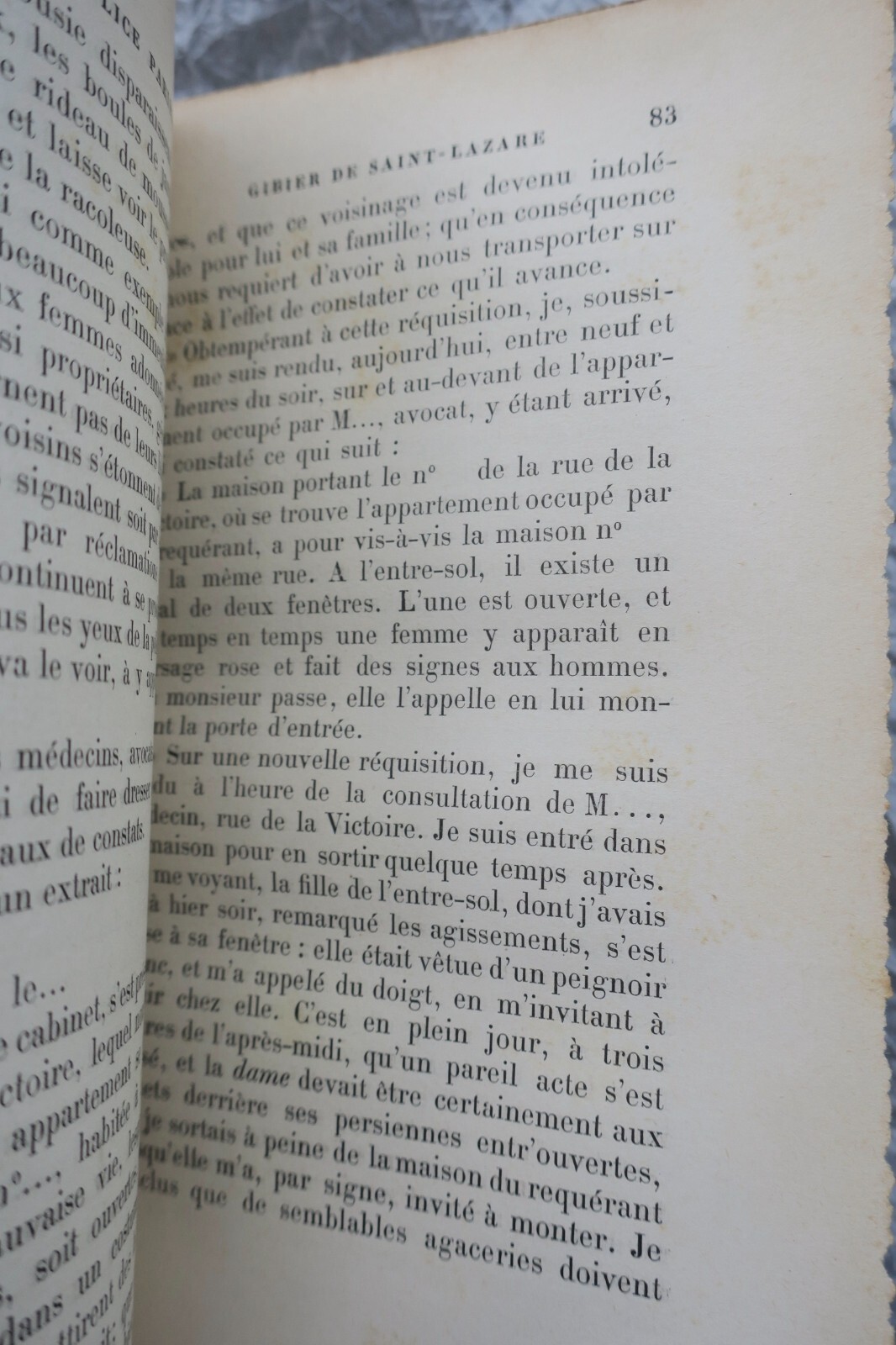 CURIOSA LA POLICE PARISIENNE. GIBIER DE SAINT-LAZARE 1888 - La Librairie Antique