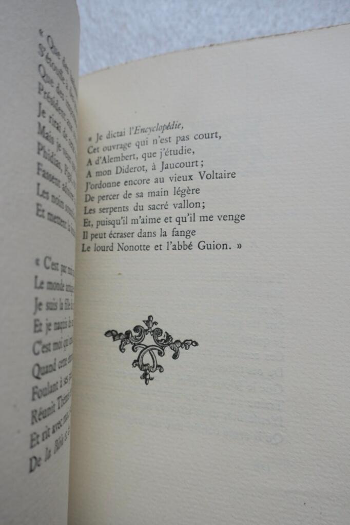 Curiosa VOLTAIRE Epitres badines