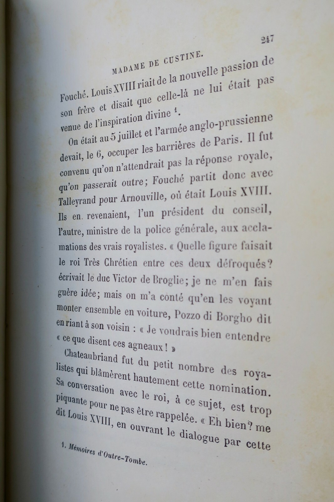 First edition of memoirs<span class="lla-card-orig-wrap"><span class="lla-card-orig">❦ Custine MADAME de CUSTINE 1888</span></span> - La Librairie Antique