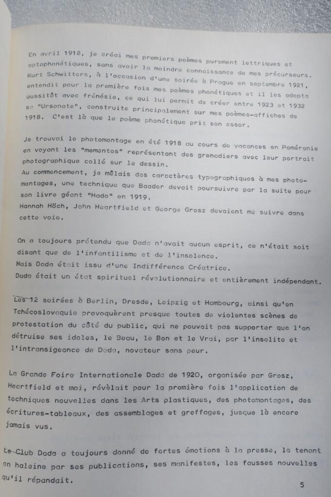 Dada Berlin 1916–1924 Musée d'art moderne de la ville de Paris 1974
