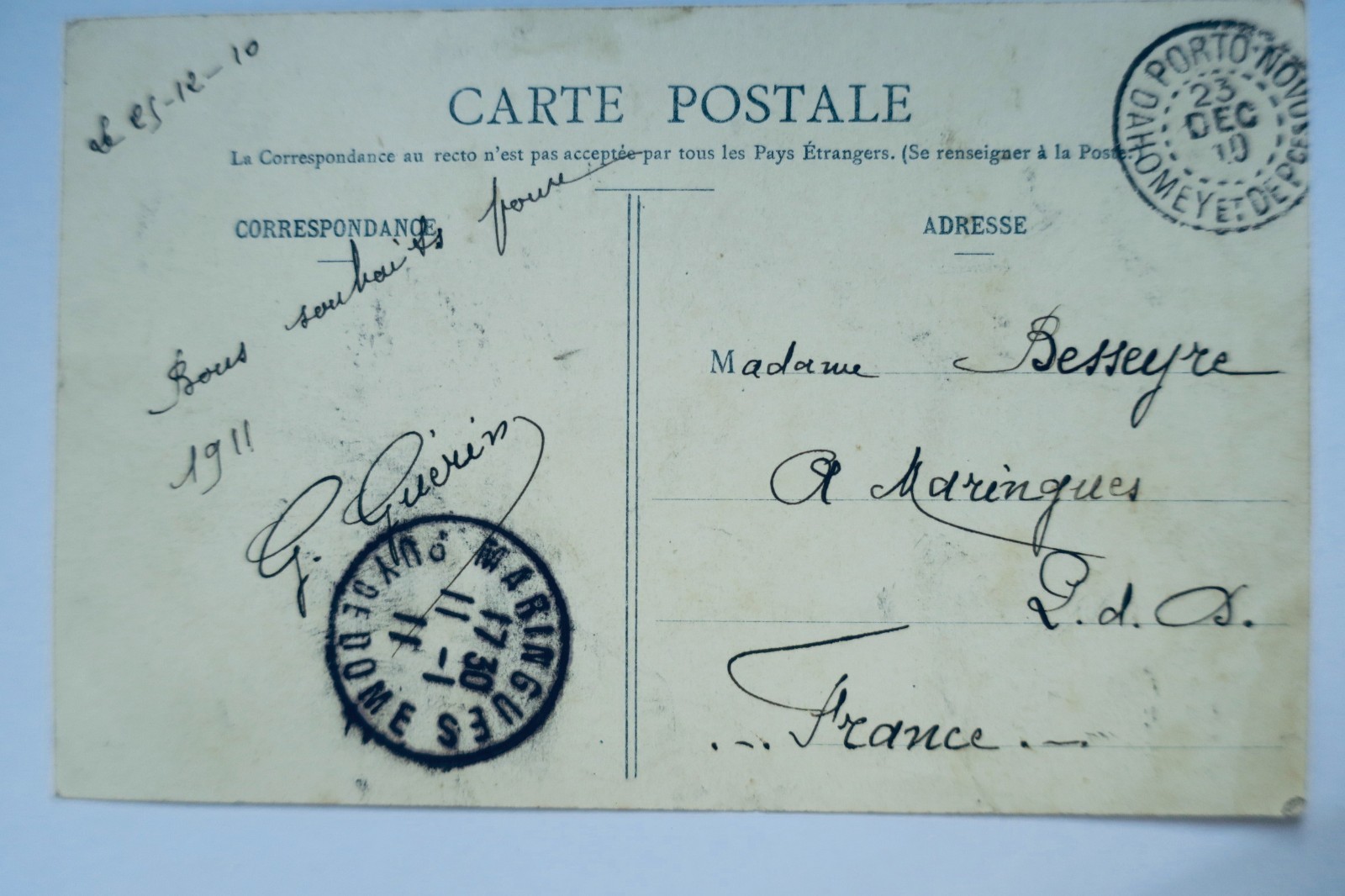 Marktszene von Dahomey 1910 - La Librairie Antique