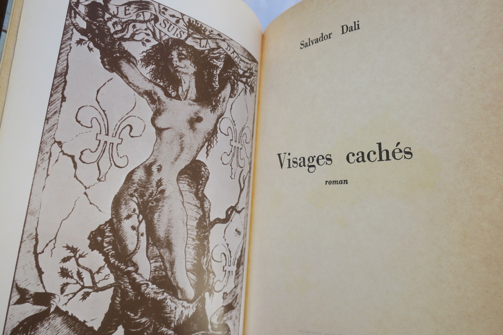 DALI (Salvador). Visages cachés. Roman - La Librairie Antique