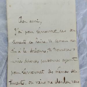 Daniel Halévy belle lettre dédicacée signée