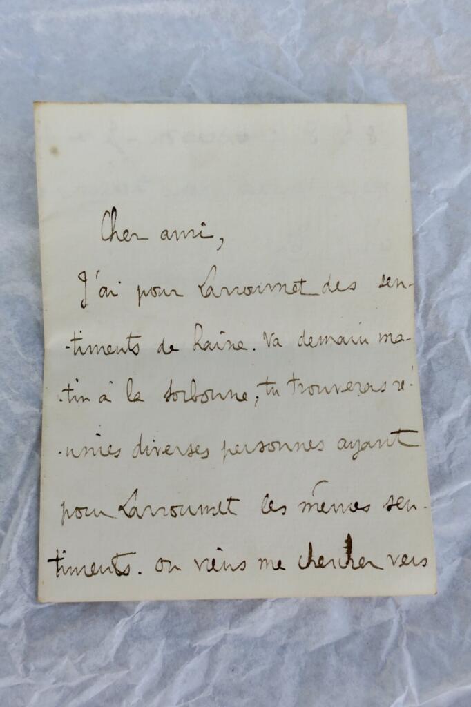 Autograph letter signed by Daniel Halévy