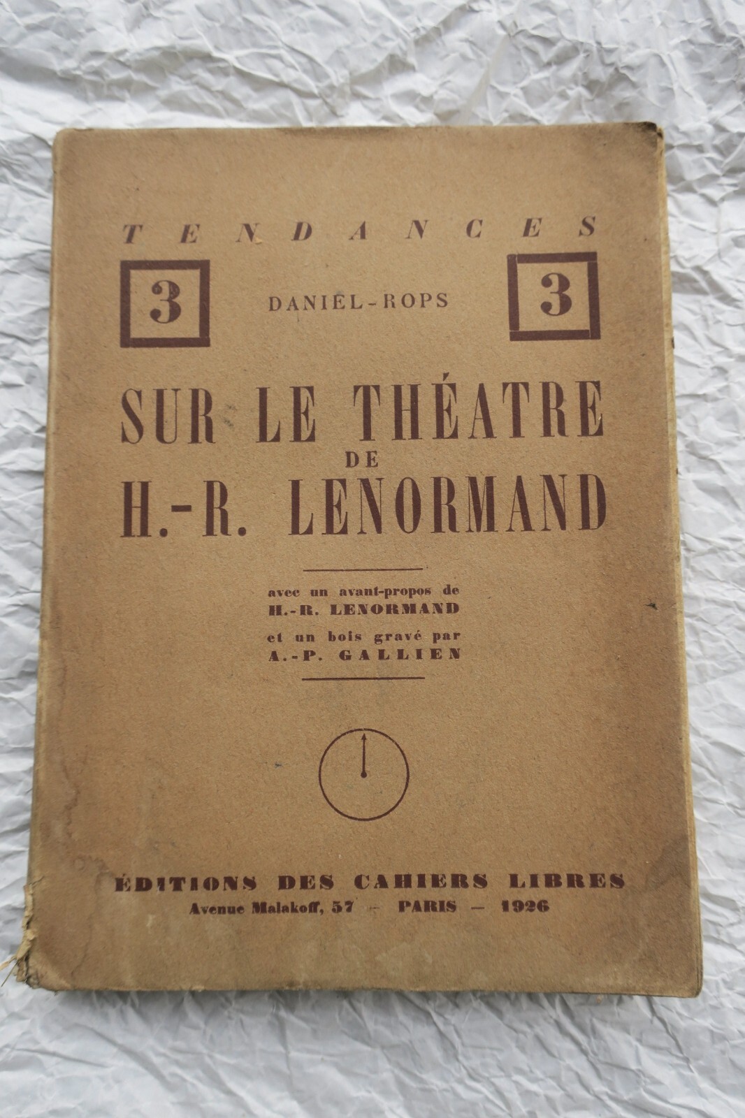 Daniel-Rops on the theater of H.-R. Lenormand + signing