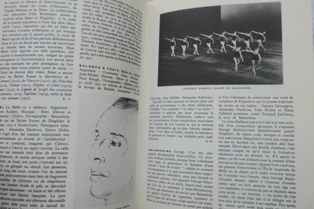 danse Dictionnaire du ballet moderne 1957