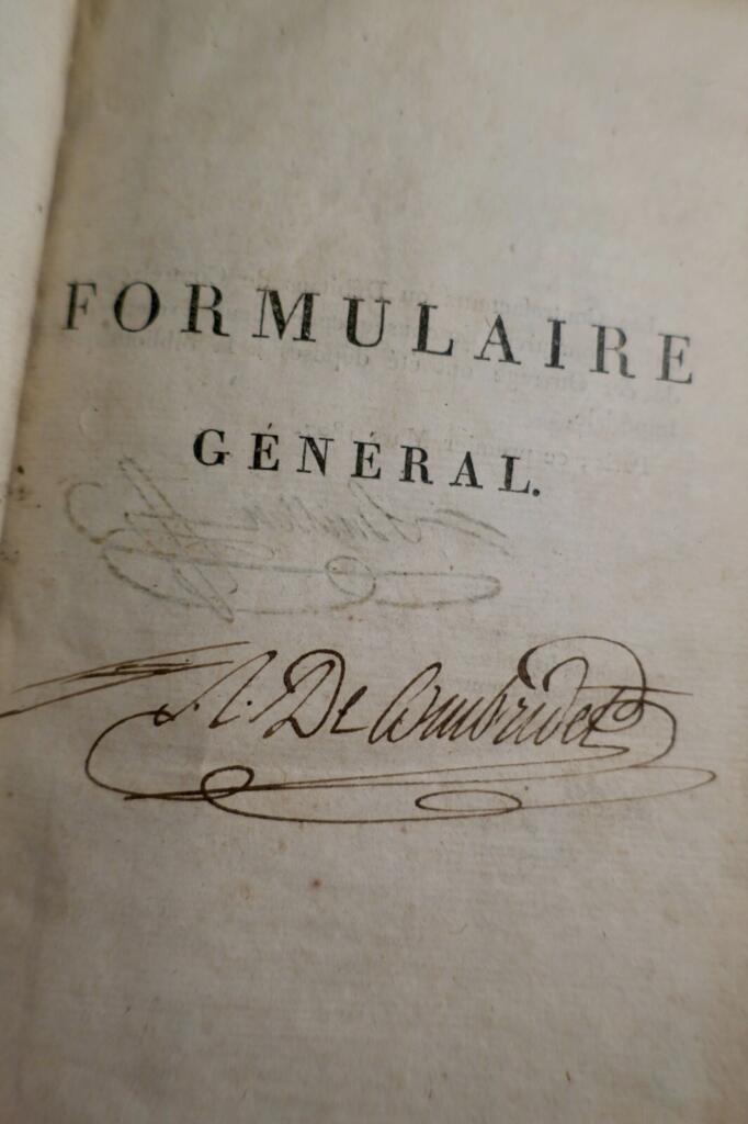 DAUBANTON Formulaire général des actes ministériels DAUBANTON 1807