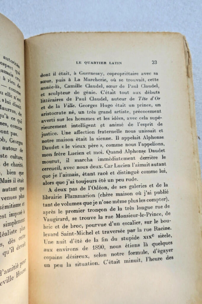 Leon Daudets Erinnerungen an Paris