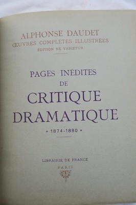 Rare Dramatic Critique Pages