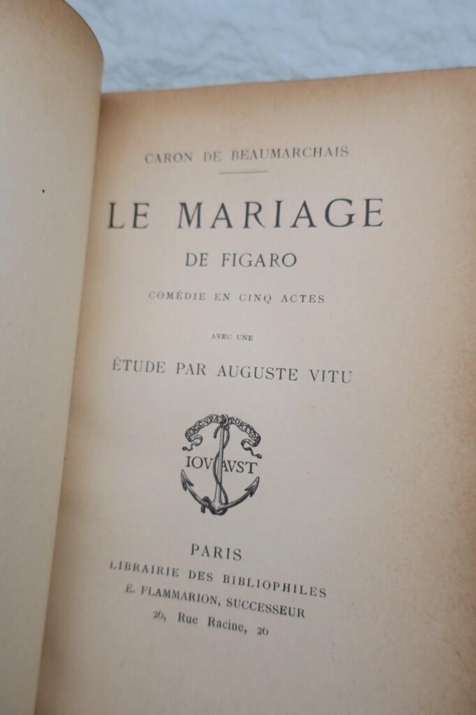 DE BEAUMARCHAIS CARON LE MARIAGE DE FIGARO
