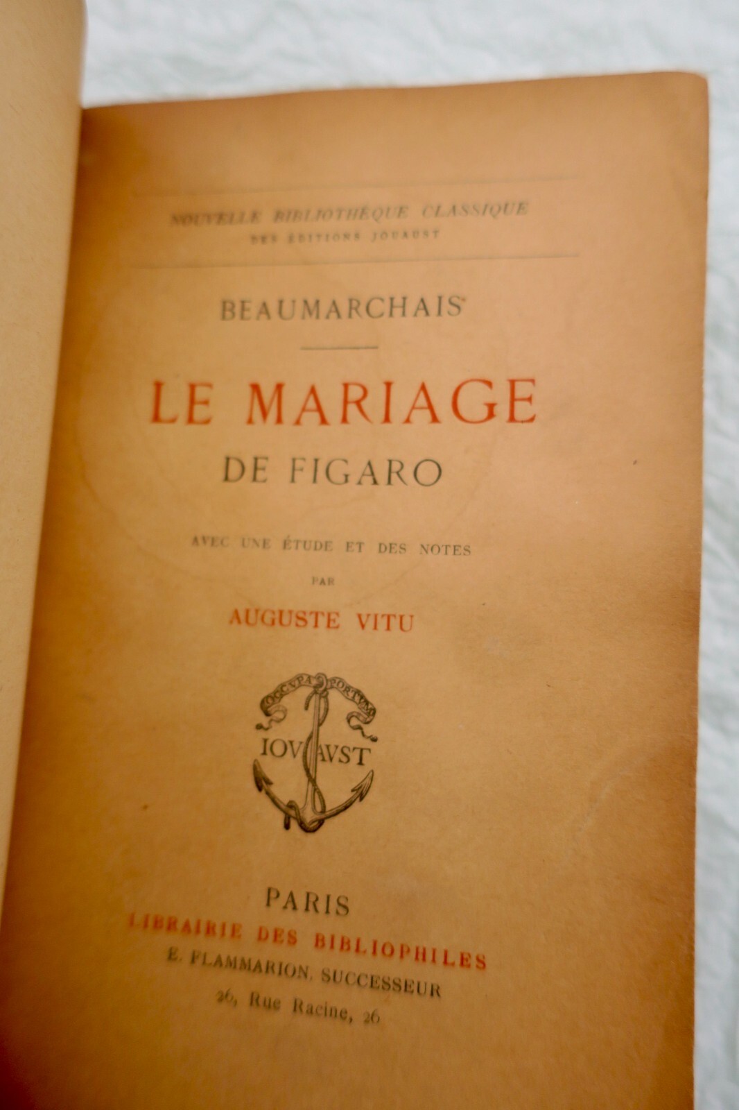 Eine kritische Studie zur Eheschließung von Figaro<span class="lla-card-orig-wrap"><span class="lla-card-orig">❦ DE BEAUMARCHAIS CARON LE MARIAGE DE FIGARO</span></span> - La Librairie Antique