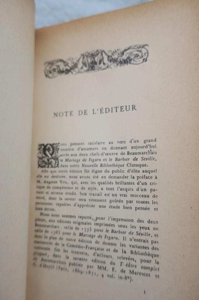 DE BEAUMARCHAIS CARON LE MARIAGE DE FIGARO