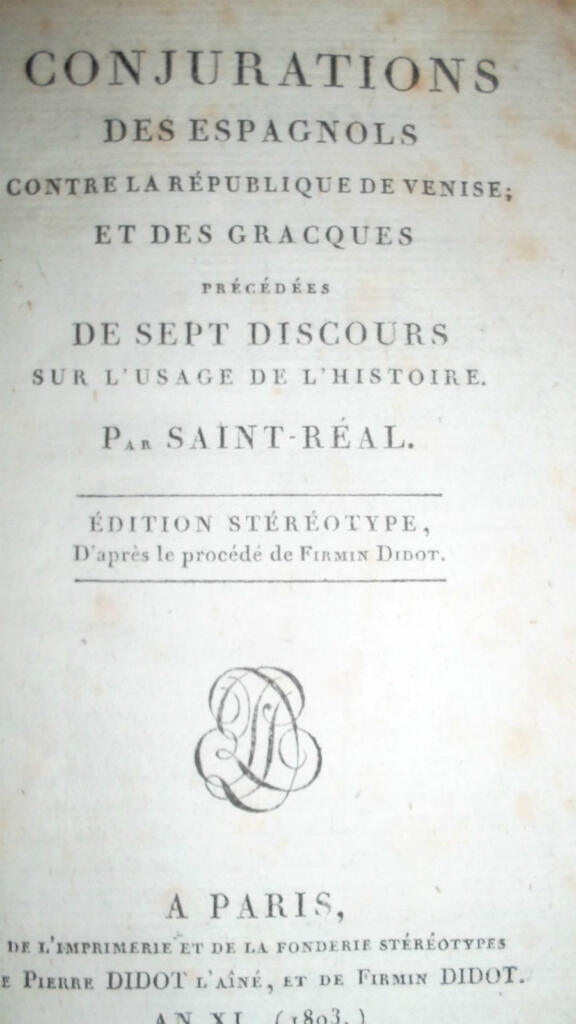Spanish Conspiracies Against Venice and the Gracchi