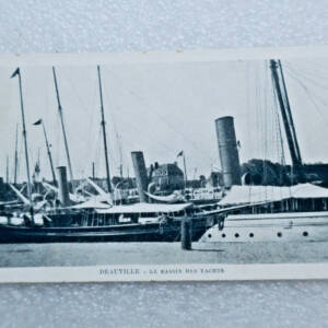DEAUVILLE le bassin des yachts CHOCOLAT AMERICAIN
