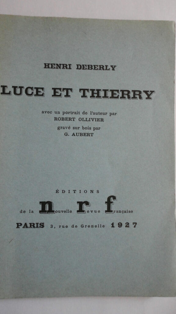 Luce et Thierry - 纳瓦尔羊皮纸版初版本