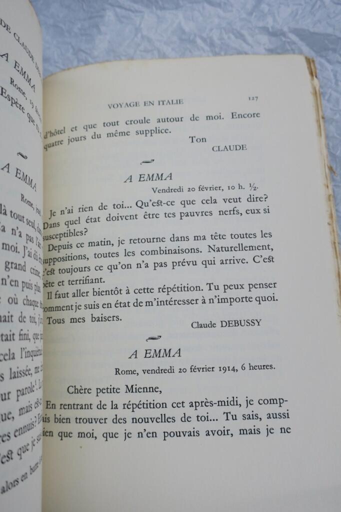 DEBUSSY Briefe an seine Ehefrau Emma