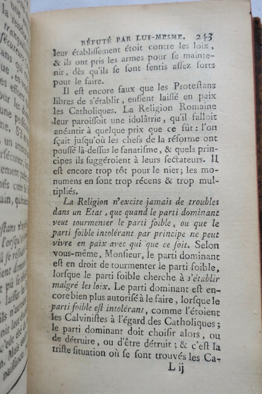 デイズムとルソーへの批判<span class="lla-card-orig-wrap"><span class="lla-card-orig">❦ Déisme réfuté par lui-même 1766</span></span> - La Librairie Antique