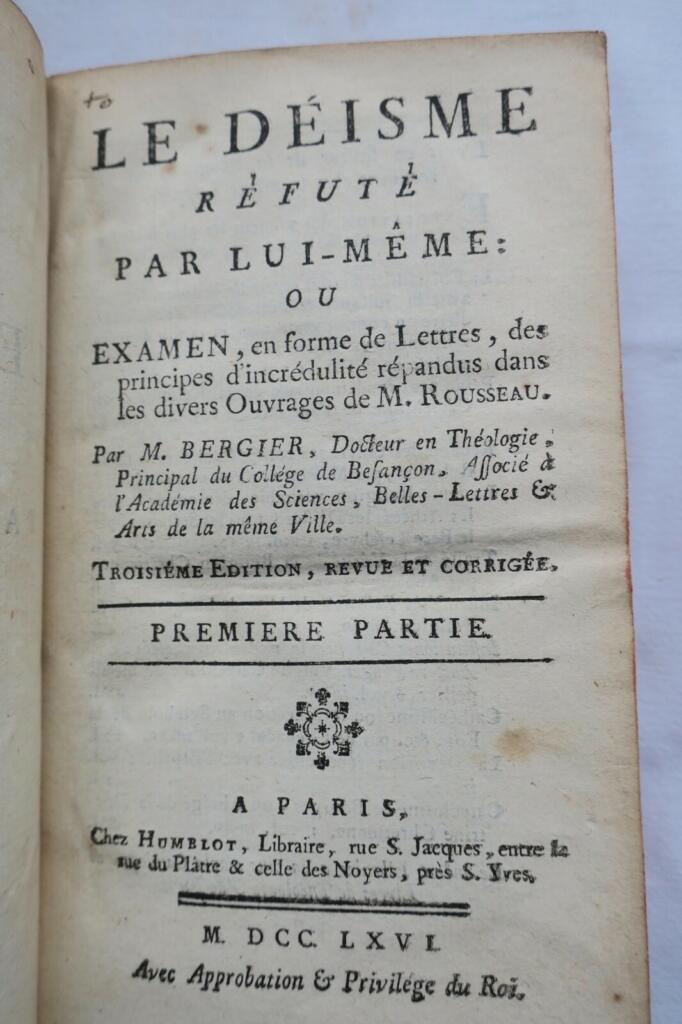 Debate on Deism and Rousseau