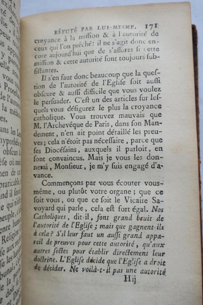 Debate on Deism and Rousseau