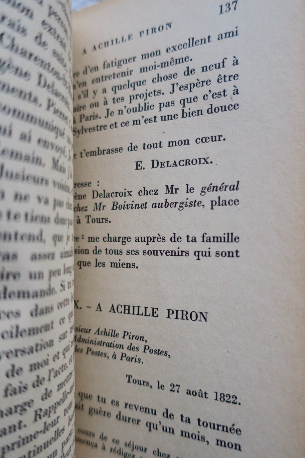 親密な手紙と未発表の書簡<span class="lla-card-orig-wrap"><span class="lla-card-orig">❦ DELACROIX (Eugène). Lettres intimes. Correspondance inédite SP</span></span> - La Librairie Antique