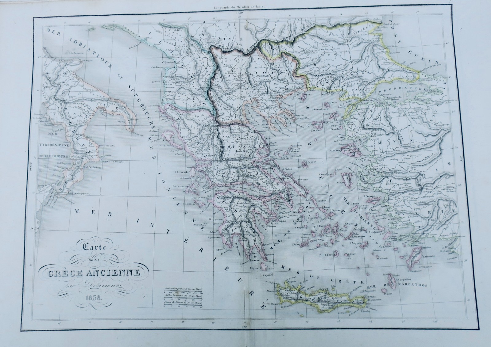 Delamarche Atlas de la Geographie Ancienne, du Moyen-Age, et moderne 1842 – Image 3